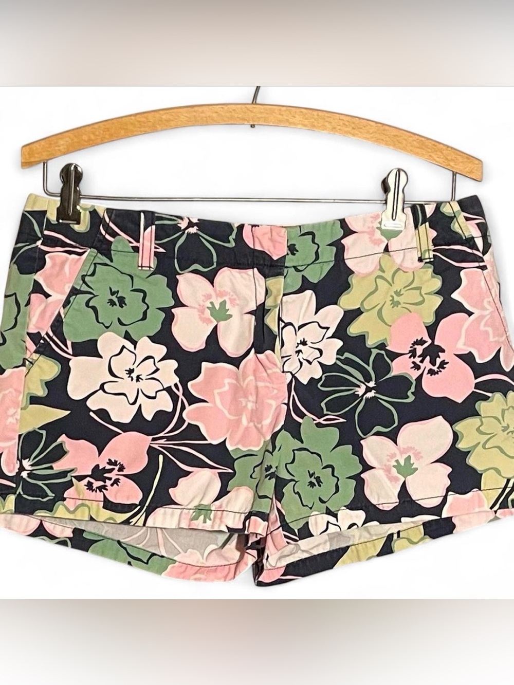 J Crew Chino Floral Women’s Sz 4 Shorts W32 L12